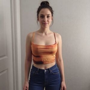 SHEIN tie-dye crop top